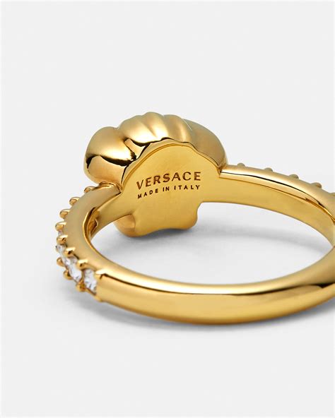 Versace Anello Con Cristalli 